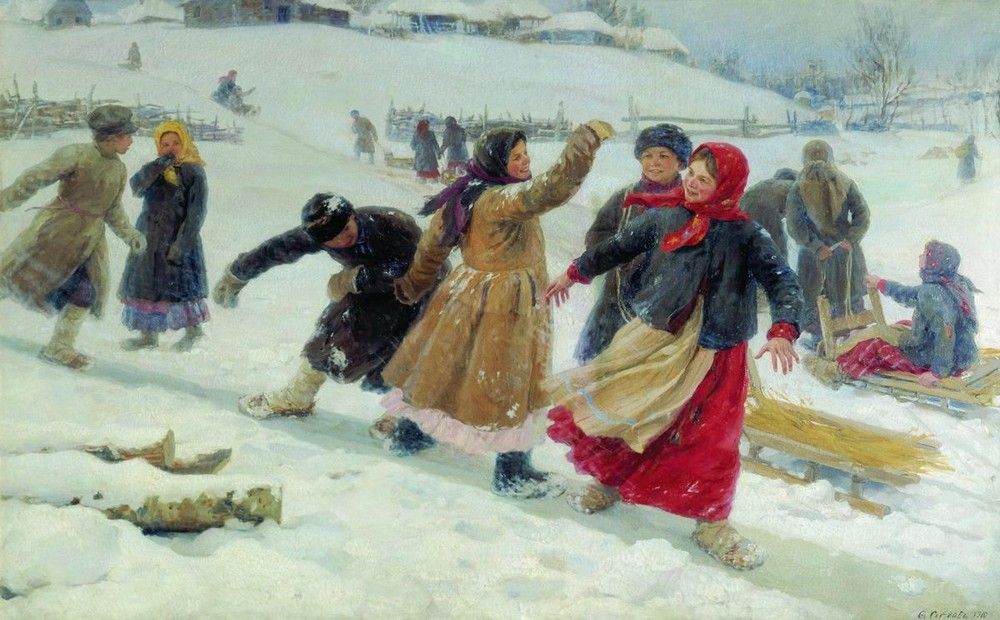 Русские зимние забавы
